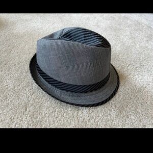 Daniel Cremieux Fedora Hat Grey Plaid L/XL Men’s Dress Hat Trilby